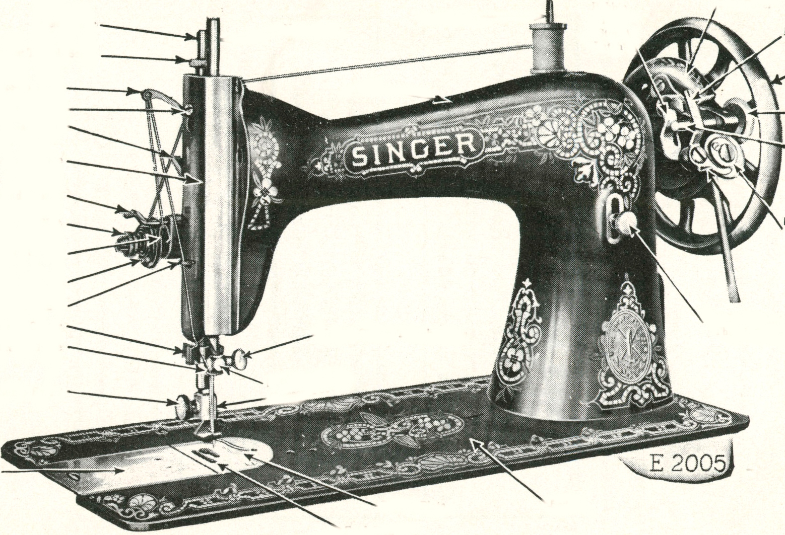 Singer 115 sewing machine instruction and user manual.  36 pages. 