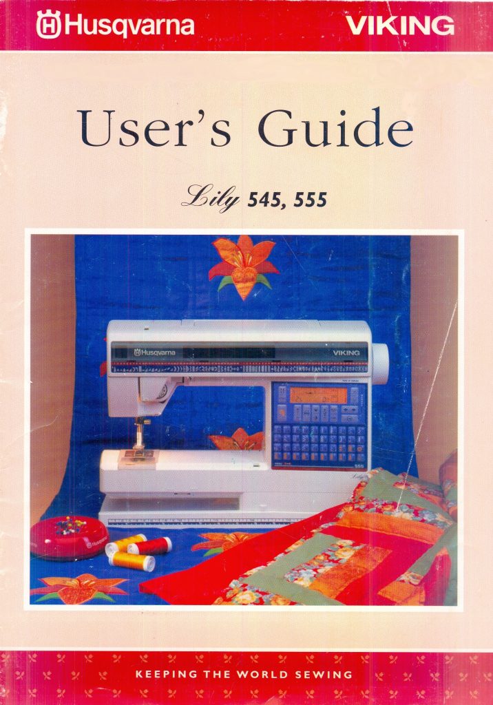 Husqvarna Viking Lily 545 555 instruction user manual
